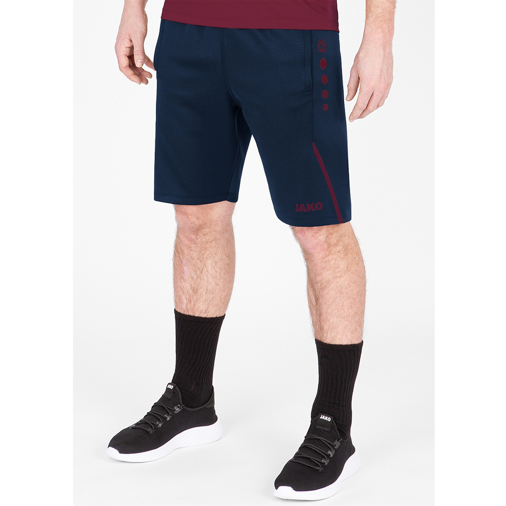 TRAINING SHORTS JAKO CHALLENGE, SEABLUE-MAROON MEN. 