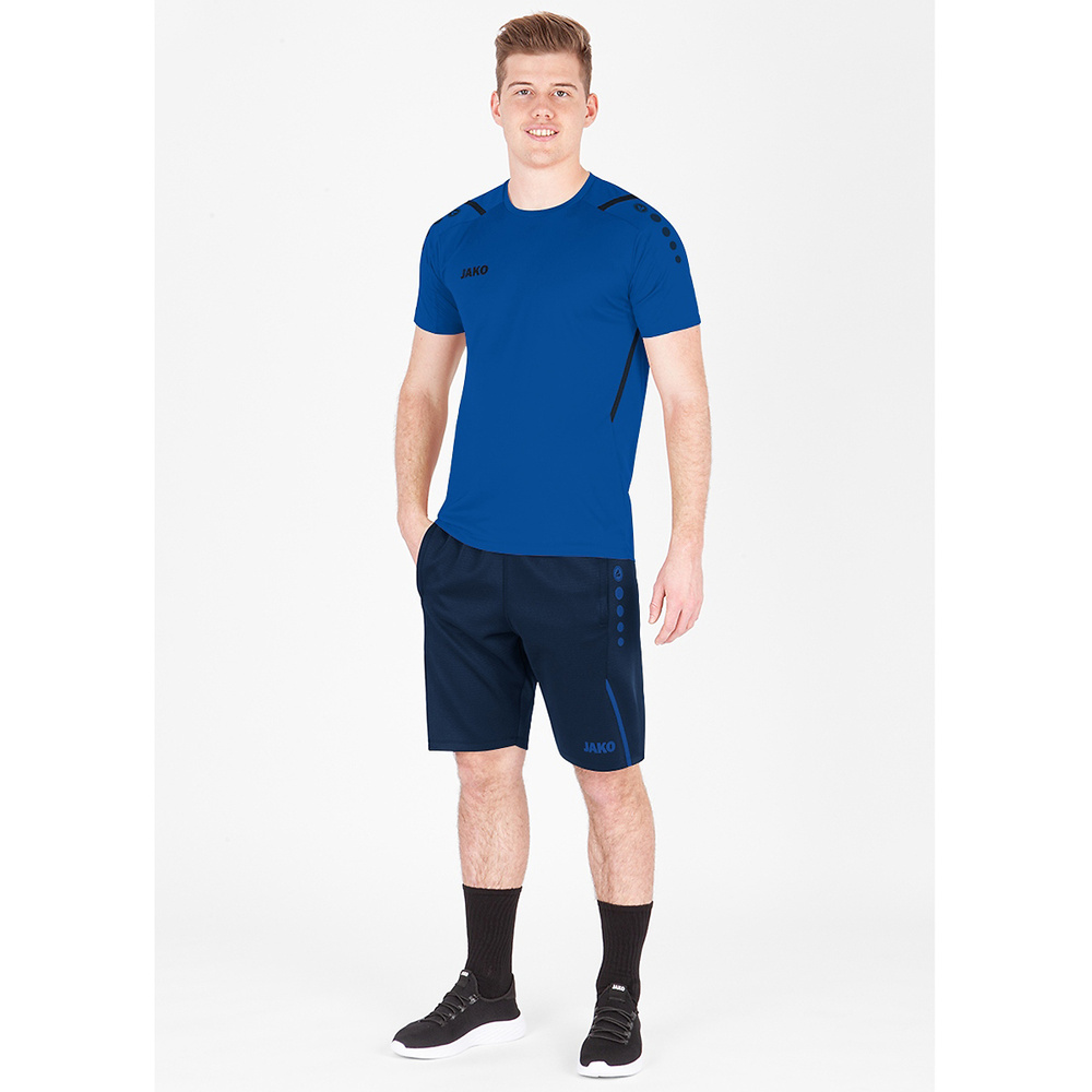 TRAINING SHORTS JAKO CHALLENGE, SEABLUE-ROYAL KIDS. 