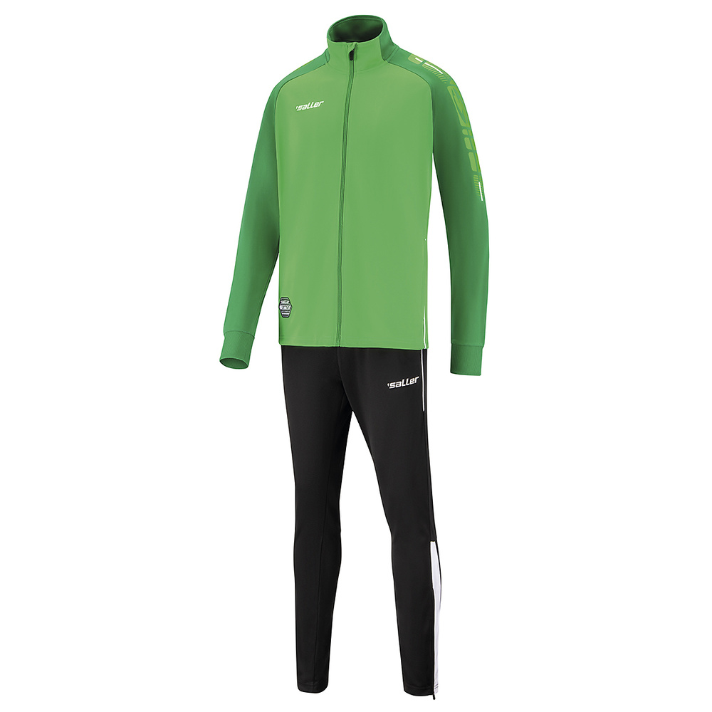 TRAINING TRACKSUIT SALLERX.72, GREEN-EMERALD-WHITE KIDS. 