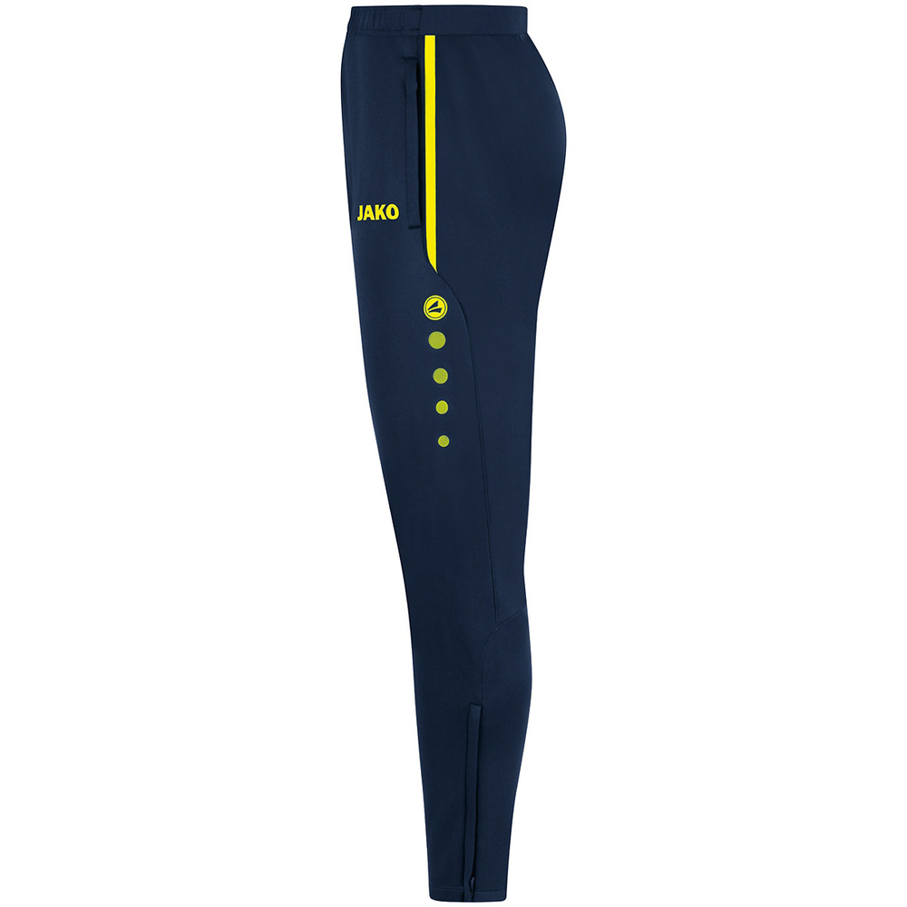 TRAINING TROUSERS JAKO ALLROUND, SEABLUE-NEON YELLOW MEN. 