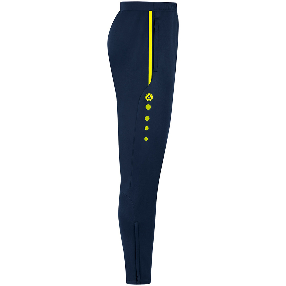 TRAINING TROUSERS JAKO ALLROUND, SEABLUE-NEON YELLOW WOMEN. 