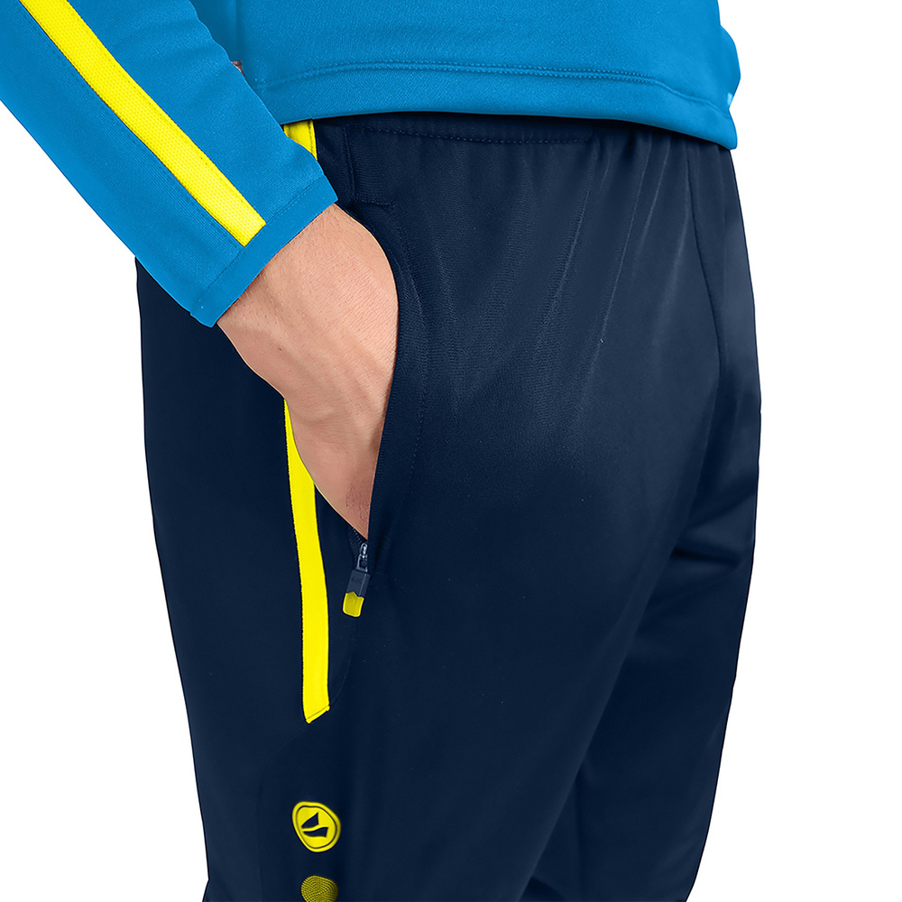 TROUSERS JAKO COMPETITION 2.0, SEABLUE-NEON YELLOW MEN. 