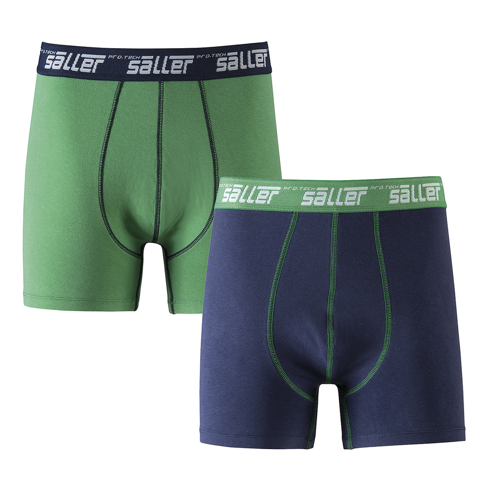 TWO PACK BOXER SHORT (GREEN-NAVY). 