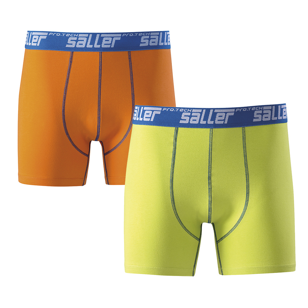 TWO PACK BOXER SHORT (ORANGE-LIME). 