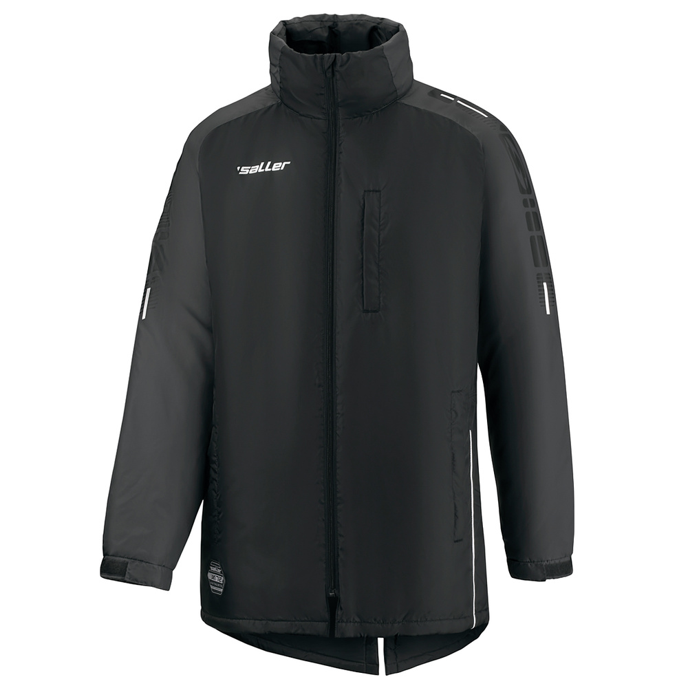 WINTER JACKET SALLERX.72, BLACK-GREY-WHITE KIDS. 