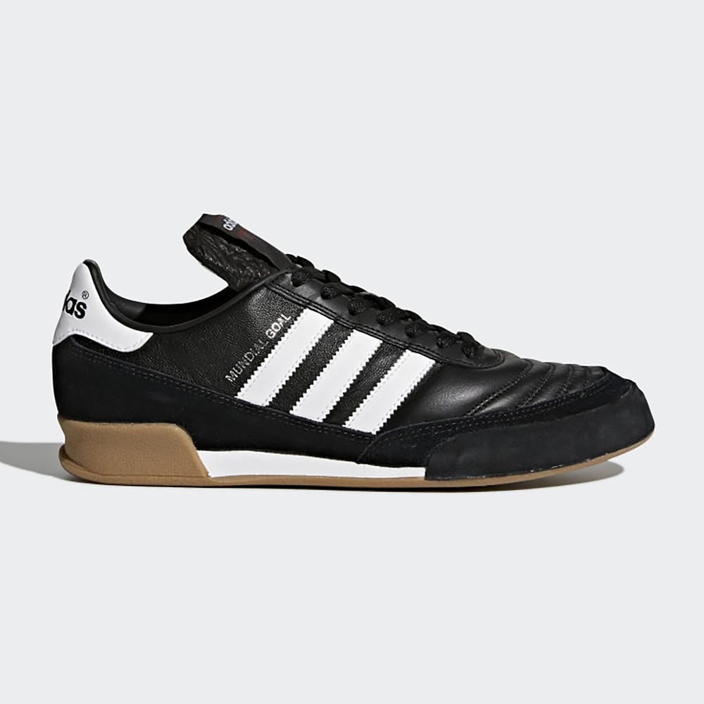 ZAPATILLA ADIDAS DE FÚTBOL MUNDIAL GOAL, NEGRA-BLANCA ADULTO. 