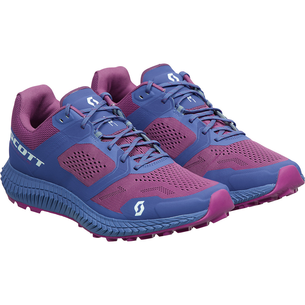 ZAPATILLAS SCOTT WS KINABALU ULTRA RC, AZUL HIELO-AMARILLA MUJER. 