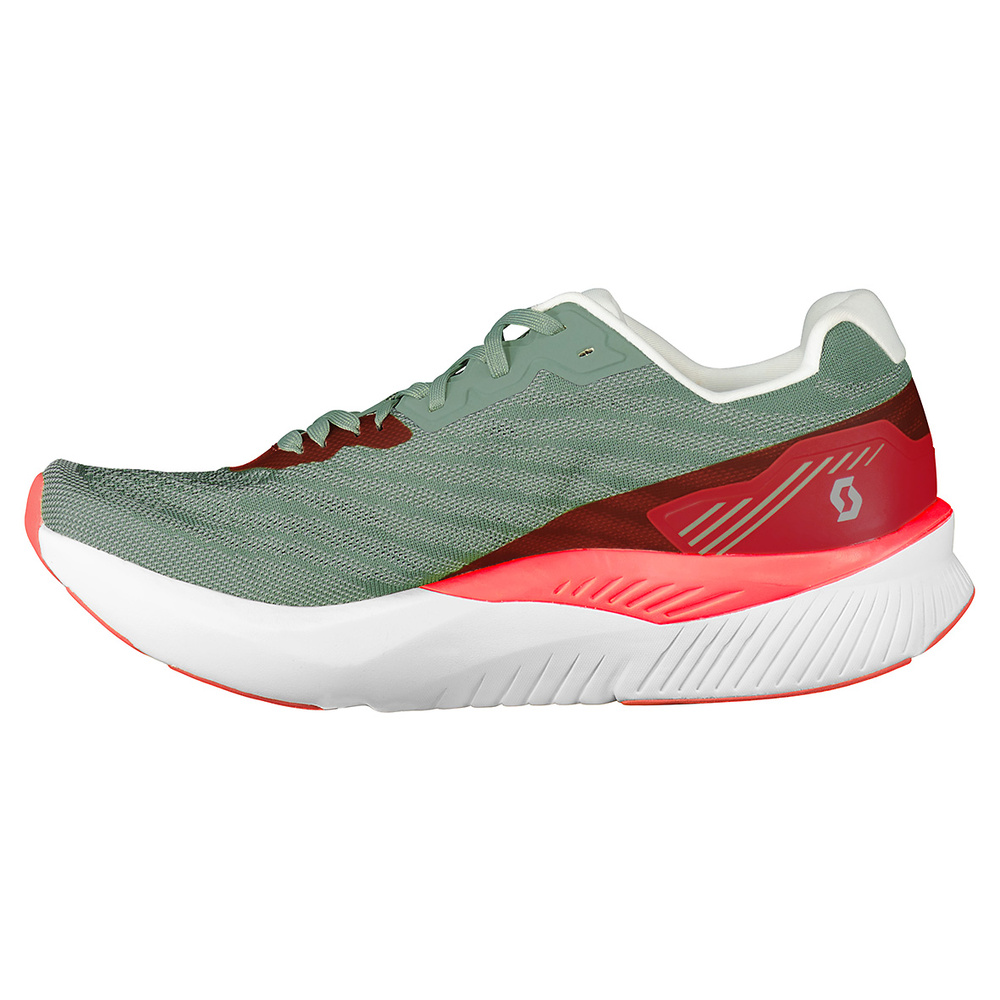 ZAPATILLAS SCOTT WS PURSUIT, VERDE ESCARCHA-ROSA CORAL MUJER. 