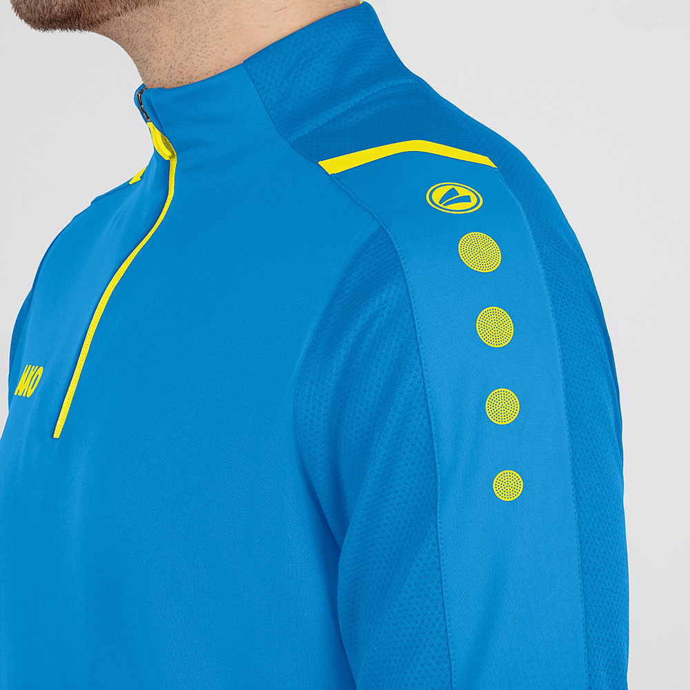 ZIP TOP JAKO CHALLENGE, JAKO BLUE-NEON YELLOW KIDS. 