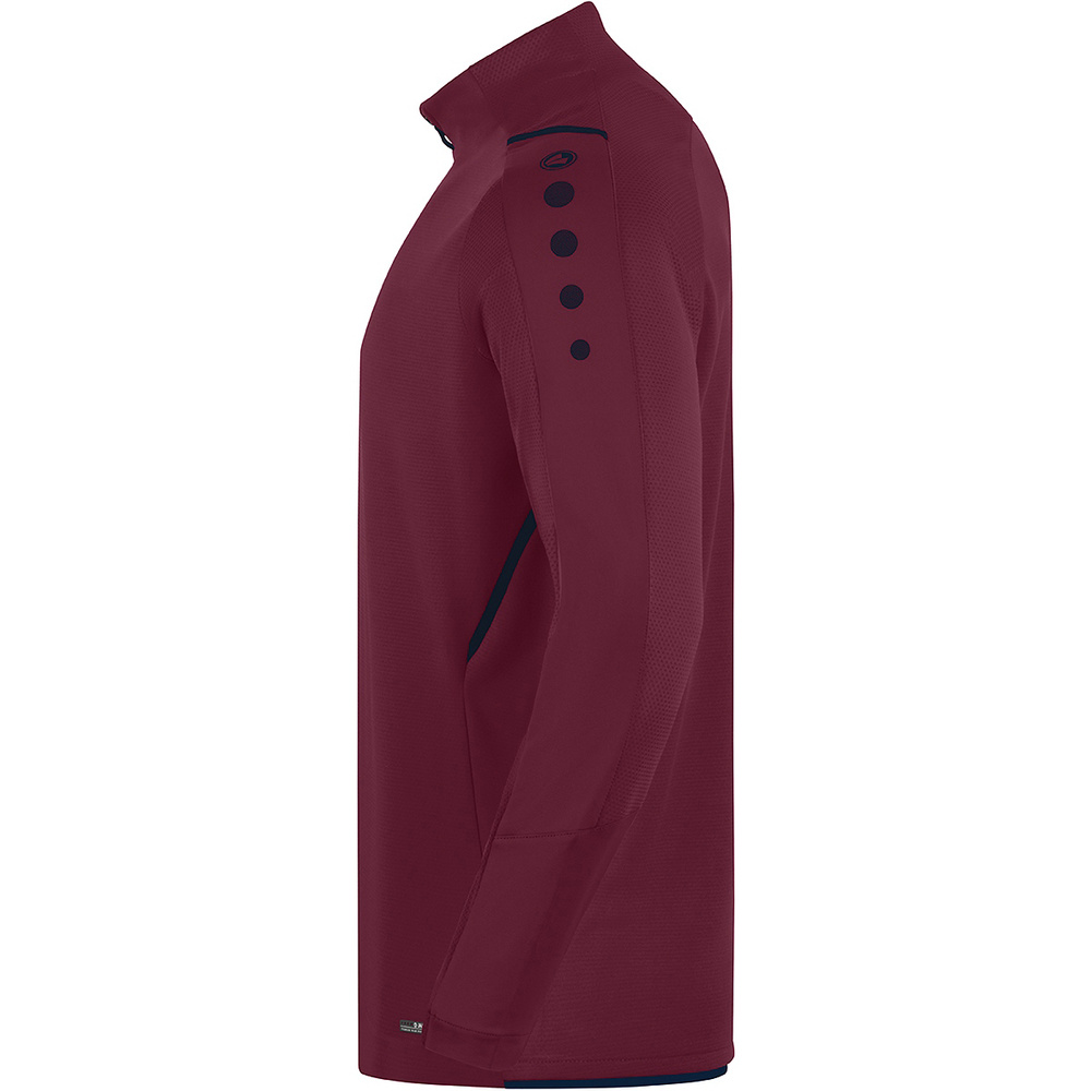 ZIP TOP JAKO CHALLENGE, MAROON-SEABLUE MEN. 