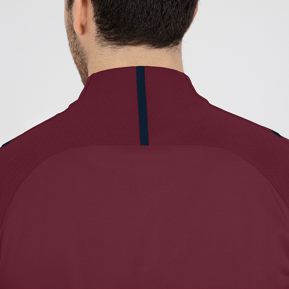 ZIP TOP JAKO CHALLENGE, MAROON-SEABLUE MEN. 