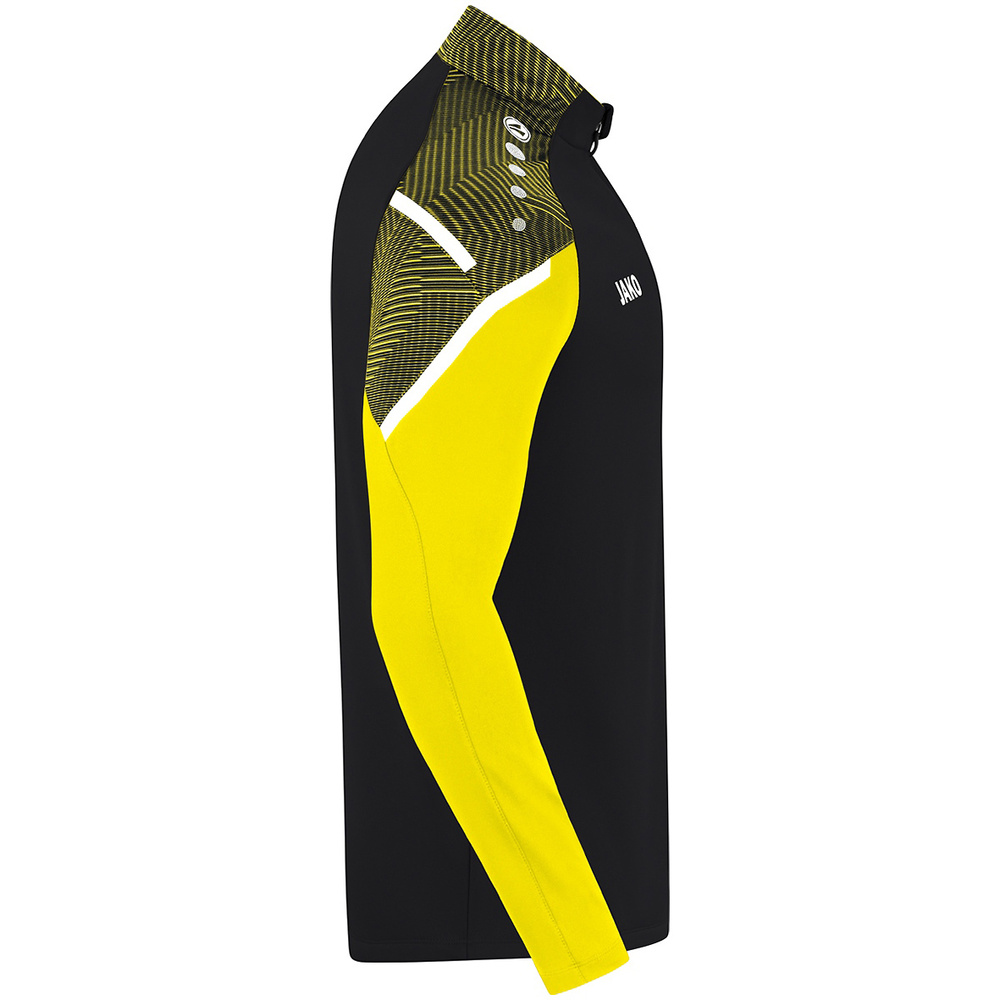 ZIP TOP JAKO PERFORMANCE, BLACK-SOFT YELLOW MEN. 