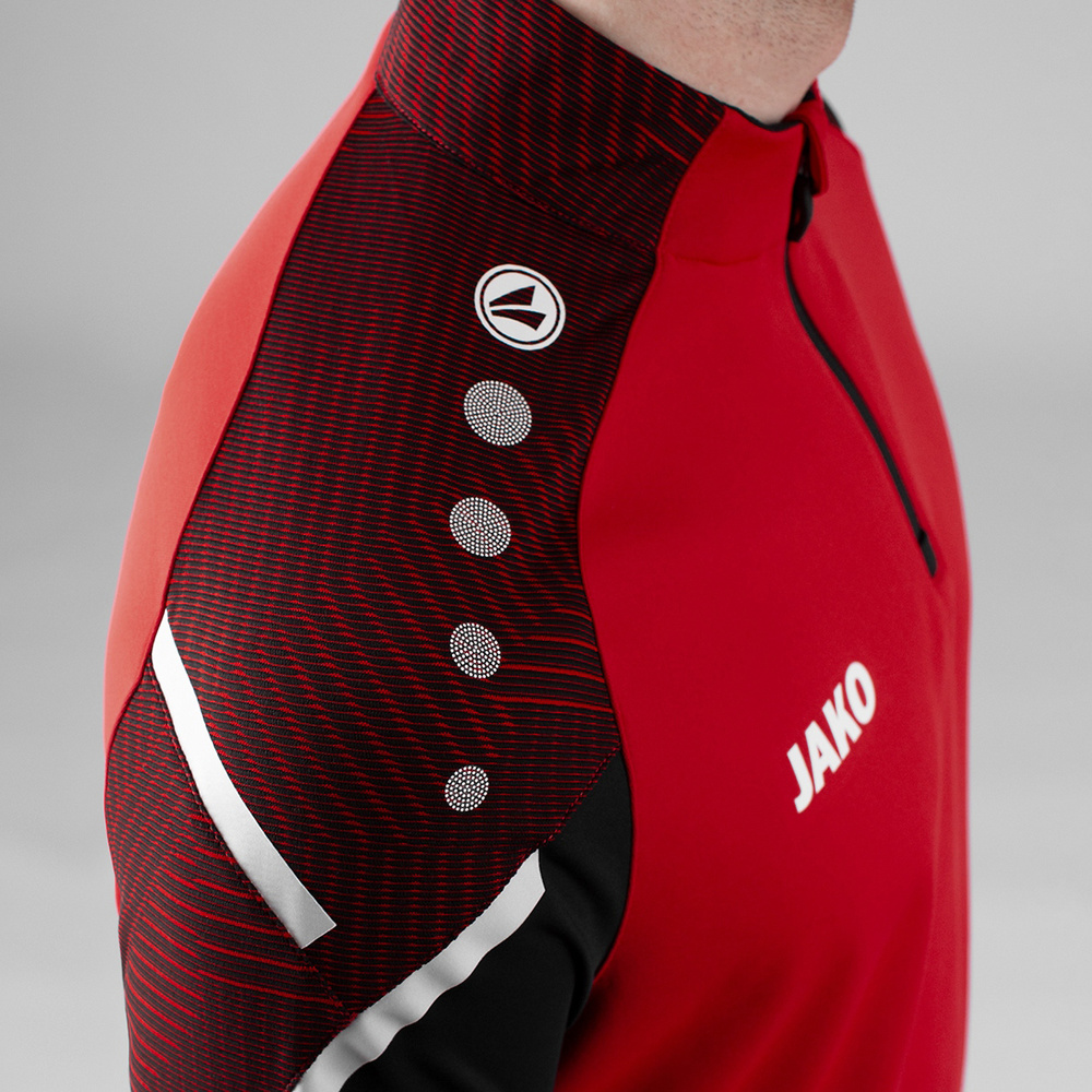 ZIP TOP JAKO PERFORMANCE, RED-BLACK KIDS. 