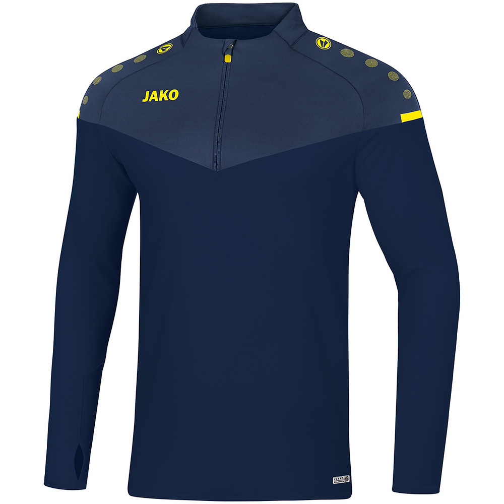 ZIPTOP JAKO CHAMP 2.0, SEABLUE-DARK BLUE-NEON YELLOW MEN. 