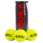 3 PACK OF VIBOR-A ELITE TEAM PADEL BALLS.