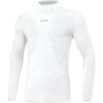 CAMISETA CUELLO ALTO JAKO COMFORT 2.0, BLANCA NIÑO.