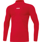 CAMISETA CUELLO ALTO JAKO COMFORT 2.0, ROJA HOMBRE.