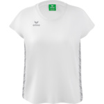 CAMISETA ERIMA ESSENTIAL TEAM, BLANCA-GRIS  MUJER.