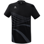 CAMISETA ERIMA RACING, NEGRA HOMBRE.