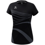 CAMISETA ERIMA RACING, NEGRA MUJER.