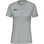 CAMISETA JAKO BASE, GRIS MELANGE MUJER.