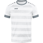 CAMISETA JAKO CELTIC MELANGE MANGA CORTA, BLANCA-GRIS PIEDRA NIÑO.