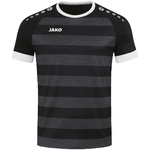 CAMISETA JAKO CELTIC MELANGE MANGA CORTA, NEGRA HOMBRE.