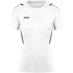 CAMISETA JAKO CHALLENGE MANGA CORTA, BLANCA-ANTRACITA MUJER.