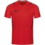 CAMISETA JAKO CHALLENGE MANGA CORTA, ROJA-NEGRA HOMBRE.