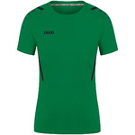 CAMISETA JAKO CHALLENGE MANGA CORTA, VERDE-NEGRO MUJER.