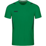 CAMISETA JAKO CHALLENGE MANGA CORTA, VERDE-NEGRO NIÑO.