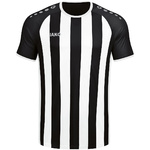 CAMISETA JAKO INTER MANGA CORTA, NEGRA-BLANCA-PLATA HOMBRE.