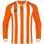 CAMISETA JAKO INTER MANGA LARGA, NARANJA NEÓN-BLANCA HOMBRE.