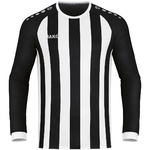 CAMISETA JAKO INTER MANGA LARGA, NEGRA-BLANCA-PLATA HOMBRE.