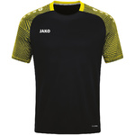 CAMISETA JAKO PERFORMANCE, NEGRA-AMARILLA NIÑO.