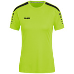 CAMISETA JAKO POWER MANGA CORTA, VERDE NEÓN-BLANCA MUJER.