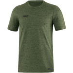 CAMISETA JAKO PREMIUM BASICS MANGA CORTA, CAQUI MELANGE HOMBRE. 