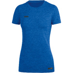 CAMISETA JAKO PREMIUM BASICS MANGA CORTA, ROYAL MELANGE MUJER.