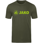 CAMISETA JAKO PROMO, CAQUI-VERDE NEÓN HOMBRE.