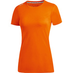 CAMISETA JAKO RUN 2.0 MANGA CORTA, NARANJA NEÓN MUJER.