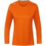 CAMISETA JAKO RUN 2.0 MANGA LARGA, NARANJA NEÓN MUJER.