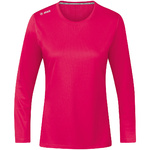 CAMISETA JAKO RUN 2.0 MANGA LARGA, ROSA MUJER.