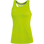 CAMISETA JAKO RUN 2.0 SIN MANGAS, VERDE NEÓN MUJER.