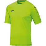 CAMISETA JAKO TEAM MANGA CORTA, VERDE NEÓN NIÑO. 