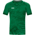 CAMISETA JAKO TROPICANA MANGA CORTA, VERDE NIÑO.