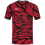 CAMISETA MANGA CORTA JAKO ANIMAL, ROJA-NEGRA UNISEX.