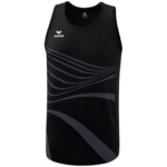 CAMISETA SIN MANGAS ERIMA RACING SINGLET, NEGRA HOMBRE.