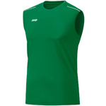 CAMISETA SIN MANGAS JAKO CLASSICO, VERDE HOMBRE.