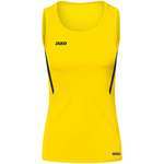 CAMISETA TIRANTES JAKO CHALLENGE, AMARILLA-NEGRA MUJER.