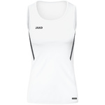 CAMISETA TIRANTES JAKO CHALLENGE, BLANCA-ANTRACITA MUJER.